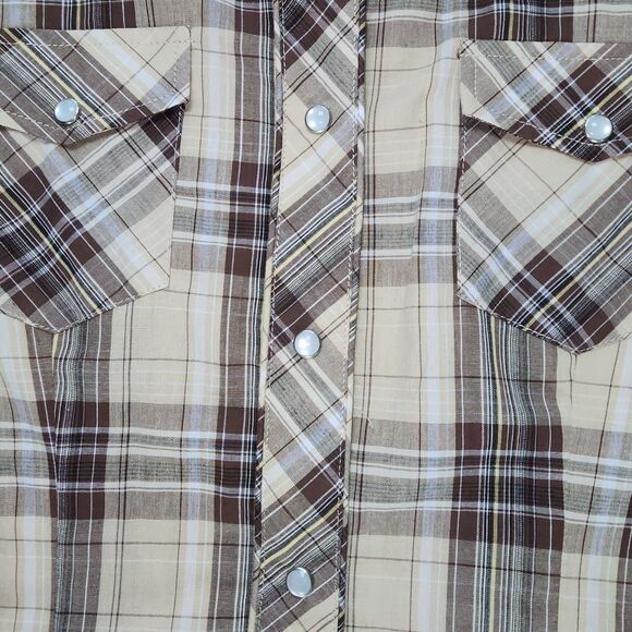 Roper Western Plaid Embroidered Button Down Shirt Size XS - Picture 4 of 8